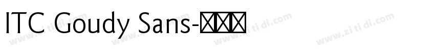 ITC Goudy Sans字体转换